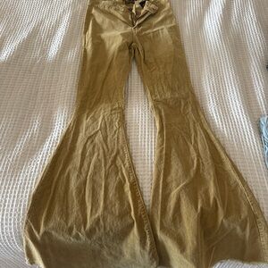 Women's Flared Tan Jeans